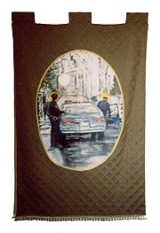 no title police flag looking uptown